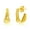 Gold Plated, variant on 14mm Irregular-Shaped Earrings for Women - Hypoallergenic Sterling Silver Earrings - Fine Earrings for Her