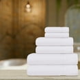 thumbnail image 3 of All Design Quick-Dry, Soft & High Absorbent Bath Towels Cotton Turkish Bath Towel Set of 6 | Daily Use 100% Cotton Towels for Bathroom, Airbnb, Gym & More | Bathroom Towels Set (6 Pcs, White), 3 of 5