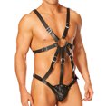 thumbnail image 2 of Body en Cuir Sexy pour Hommes, 2 of 11