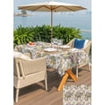 thumbnail image 5 of Outdoor Tablecloths with Umbrella Hole & Zipper, Dark Sage Green Botanical Rectangle Tablecloth 52x70 Inch, Spring Floral Summer Botanical Retro Waterproof Table Cloth, Patio/Pool Table Covers, 5 of 8