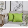 thumbnail image 3 of Set Of 2 Handmade Decorative Solid 100% Cotton Canvas Throw Pillow Covers, 11 Colors Available - (18"x18" 2 Pieces, Apple Green), 3 of 5
