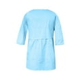 thumbnail image 3 of SHIXIAOO Blouse Décontractée à Manches Pointues en Dentelle Col en V pour Femmes, Blouse de Travail Décontractée, Chemise de Pyjama à Carreaux pour Femmes, 3 of 4