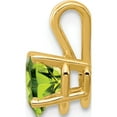 thumbnail image 2 of 14K Yellow Gold 6mm Heart Peridot Pendant Made In United States xp429pe, 2 of 5