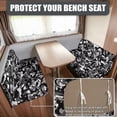thumbnail image 5 of Pzuqiu Camo Black Rv Dinette Cushion Covers 2 Piece Camper Decor Keeps Seat Clean Stretch RV Sofa Seat Slipcovers for RV Car Couch for Campers, 5 of 7