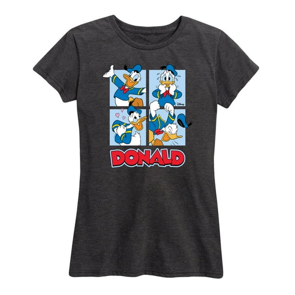 Mickey & Friends - Donald Duck Grid - Women's Short Sleeve Graphic T-Shirt