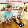 thumbnail image 4 of MR CHIPS 11 Inch Tall Professional Bingo Set with Steel Bingo Cage, Everlasting 7/8 Inch Bingo Balls, Master Board for Bingo Balls - Rose Gold, 4 of 9