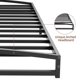 thumbnail image 4 of Cama Twin de Metal con Base de Plataforma de 6 Pulgadas – Estructura Robusta de Perfil Bajo en Negro, Soporte de Lamas de Acero Antideslizante y Silencioso, Montaje Fácil, Sin Somier, para Dormitorio, 4 of 7