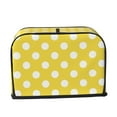 thumbnail image 2 of Daiia Yellow And White Polka Dot Pattern 2 slice Toaster Cover, Toaster Appliance Dust-proof Cover For Kitchen Small Appliance Dust Cover and Fingerprint Protection, 2 of 7