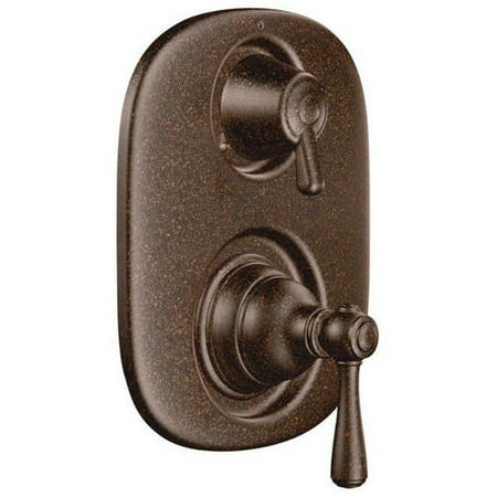 Moen T4111P Double Handle Moentrol Pressure Balanced with Volume Control and Integrated Diverter Valve Trim from the Kingsley Collection (Less Valve), Available in Various Colors
