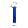 thumbnail image 2 of Uxcell Safety Whistle, Aluminum Outdoor Survival Whistle for Camping, Blue 5 Pack, 2 of 5