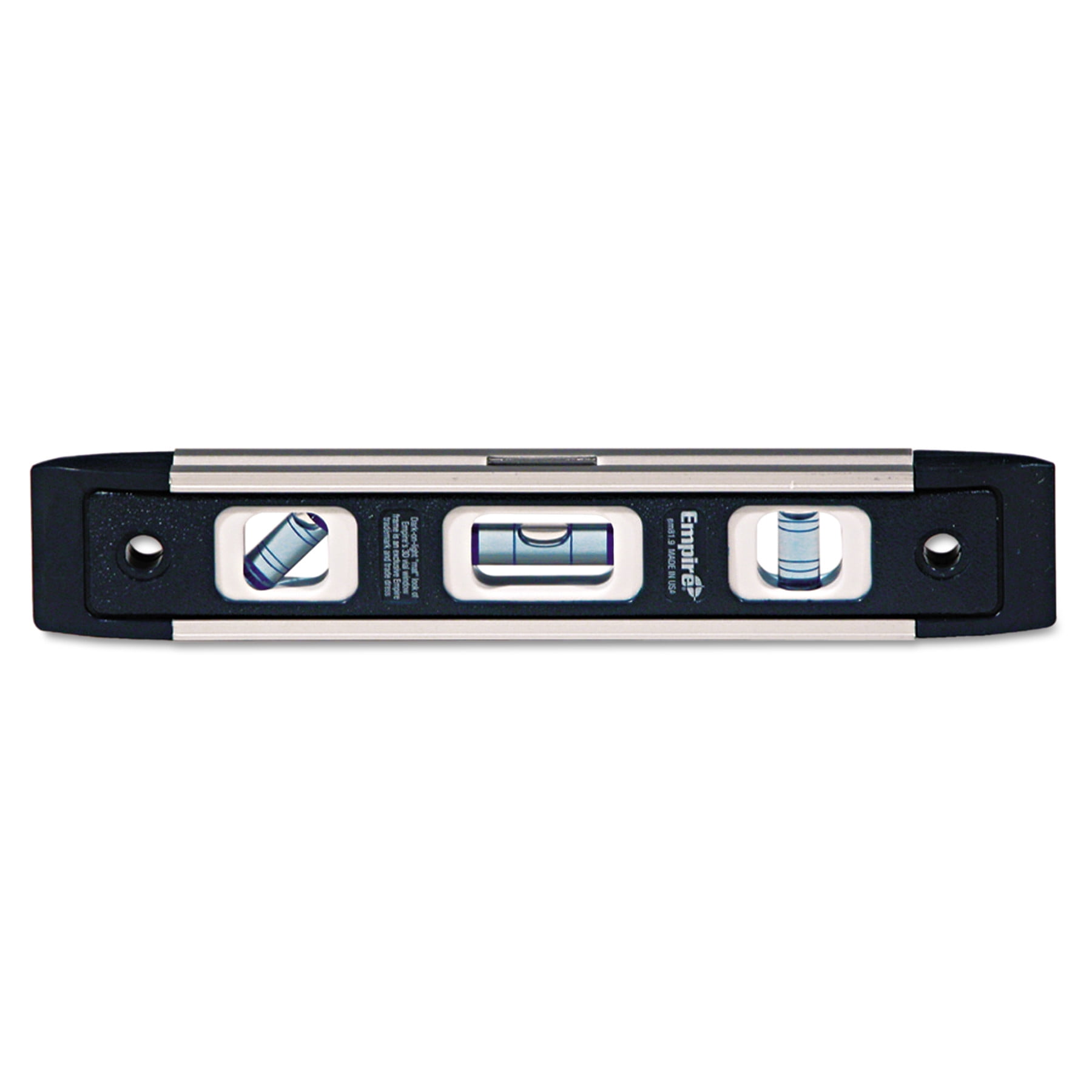 Empire em81 Series True Blue Torpedo Level, 9" Long, Aluminum, Tri-Vial by Empire Level