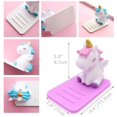 thumbnail image 2 of Soporte para teléfono con diseño de unicornio, 1 paquete de soporte ajustablebase para teléfono inteligente, escritorio de accesorios, regalo para niña rosa oso de fresa Juguete, 2 of 5