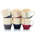 thumbnail image 3 of Elama EL-COFFEEHOUSE 12 oz Coffee House Mug Set with Stand, Assorted Color - 6 Piece, 3 of 5