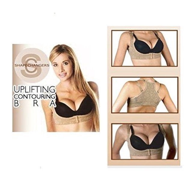 Cambiaformas elevando y contorneando moldeadores de sujetador Tu escote aumento de la línea del busto. Beige- 1x (46 +) VIATEK shapechanger1xbeige