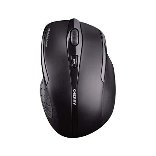 cherry mw 3000 wireless mouse 2.4 ghz w/nano usb receiver, black (uw7691)