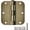 Antique Brass-Rounded, variant on 3 Pack Round Door Hinges 3-1/2" x 3.5 inch, 5/8 Radius, Brushed Brass 3 ½ Inch Satin Gold House Interior Hinge for Bed/Living/Guest/Pantry/Storage/Study/Work Room Doors Heavy Duty Iron Hardware Kit