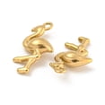 thumbnail image 2 of Ion Plating(IP) 304 Stainless Steel Pendants Flamingo Charms Real 18K Gold Plated 18.5x10x4mm Hole: 1.4~1.5mm, 2 of 3