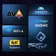 thumbnail image 4 of H96 Max W2 Media Player Receptor HD Salida Android TV Box para entretenimiento en el hogar WDOplteas Para estrenar, 4 of 6