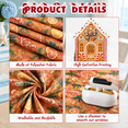 Gingerbread House Photo Studio Background, 8 x 6 Ft Fabric Holiday ...