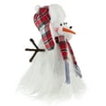 thumbnail image 7 of Northlight Snowman in Plaid Trapper Hat and Scarf Christmas Decoration - 10.25", 7 of 7