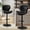 Black, variant on Vitesse Bar Stools Set of 4,Adjustable Swivel Counter Height Bar Stools with Back & Footrest,Modern Design Bar Chairs,Faux Leather Upholstered Barstools for Bar,Kitchen,Dining Room (Beige, Set of 4)