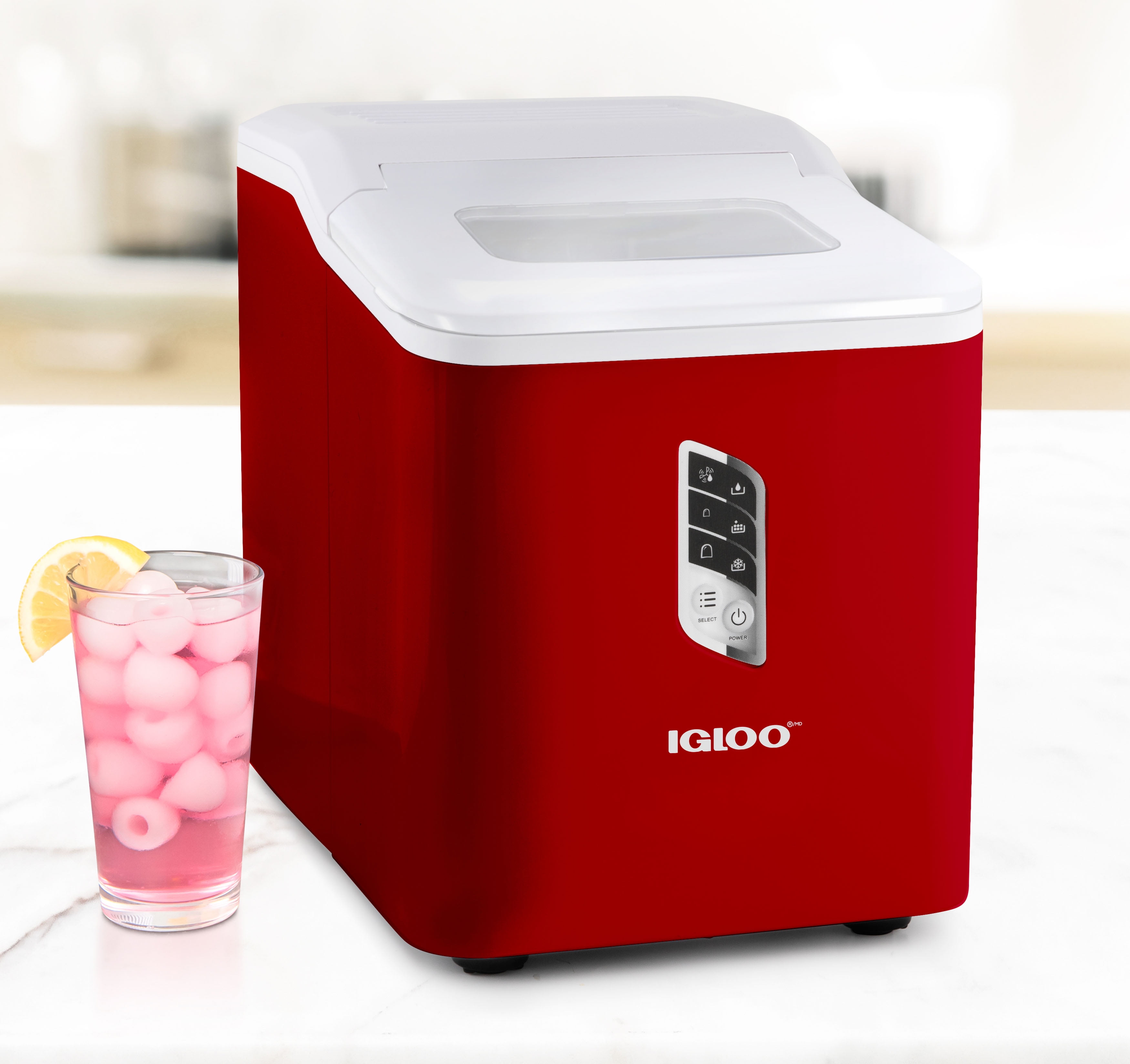 IGLICEBSCGSN26WH  Igloo® 26-Pound Self-Cleaning Ice Maker 