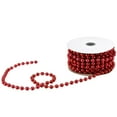 thumbnail image 3 of Plastic Pearls Beads String Garland, 8mm, 5/16-inch, 8-yard, Red, 3 of 3