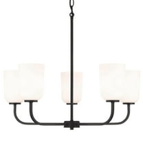 Capital Lighting 448851-542 Lawson 5 Light 26" Wide Chandelier - Black