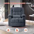 thumbnail image 4 of Oversized Massage Rocker Recliner Chair for Adults,Manual Vibration Massage with Heat, 8 Massage Points, 2 Cup Holders, USB Charging Port, Rocking Function, Reclines up to 150°, 4 of 8