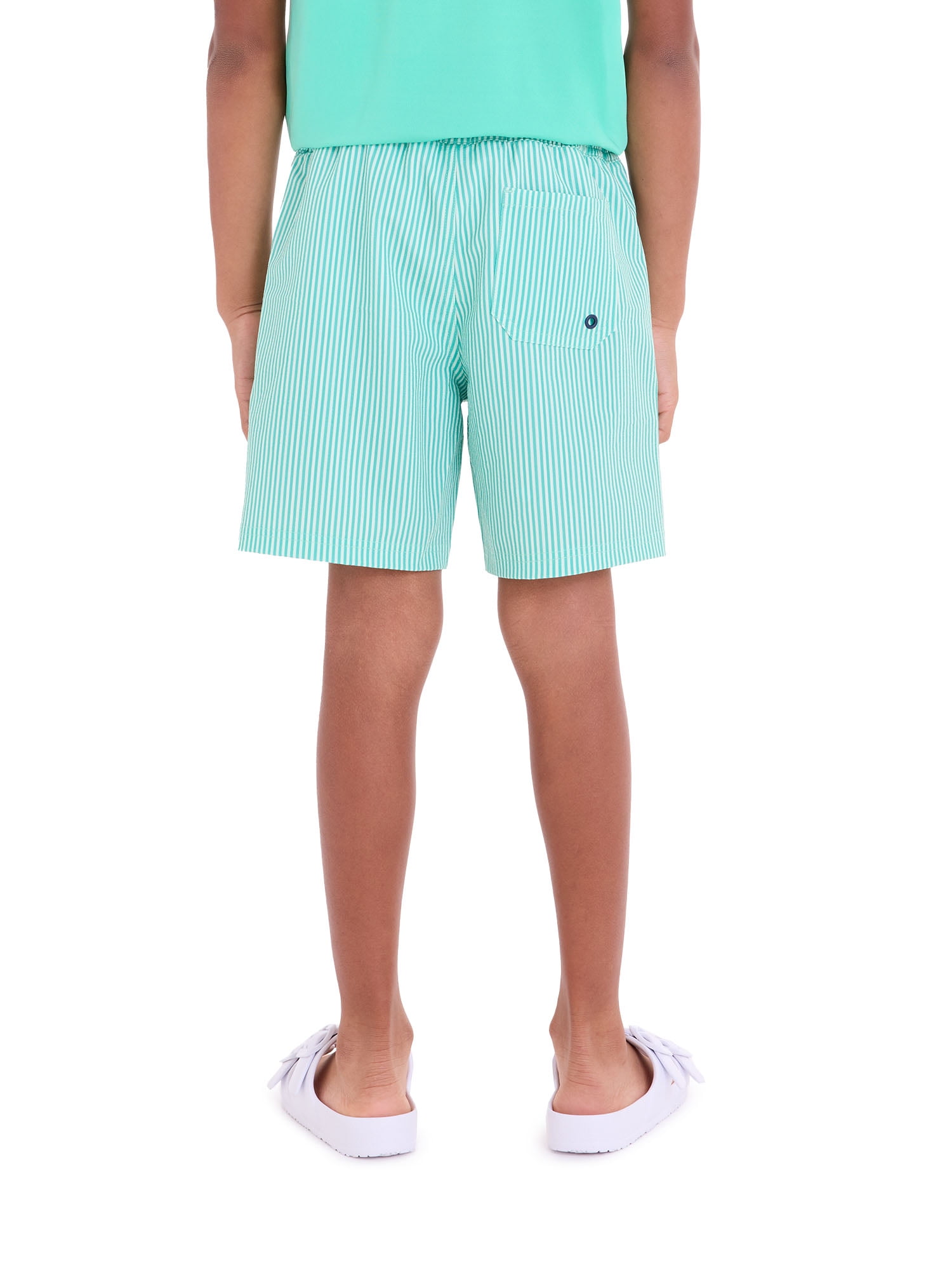 U.S. Polo Assn. Seersucker Stripe Swim Short, Sizes 4-18