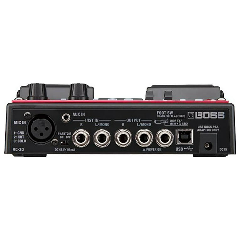 BOSS Audio RC-30 Stereo Built In Loop Guitar Pedal, Red - Walmart.com