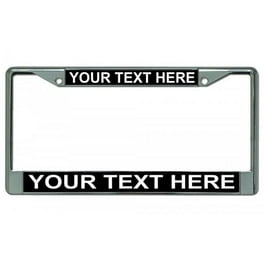 Lineman Line Life Chrome License Plate Frame - Heavy Duty Metal With Color Inserts