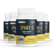 5 Pack VPMAX-9, eye health and vision support-60 Capsules x5