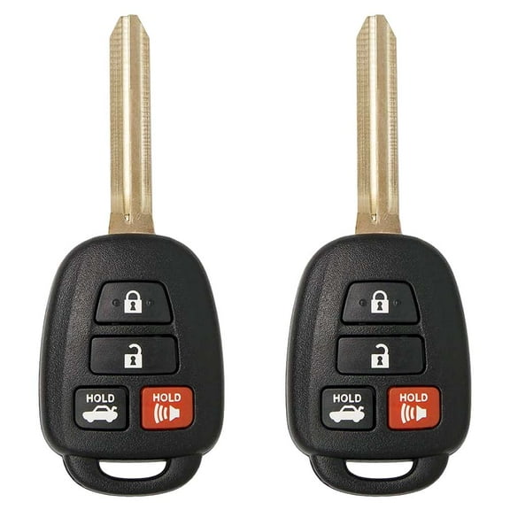 AKS KEYS New Replacement for Toyota Camry Remote Head Key Fob 4B FCC# HYQ12BDM (2 Pack)