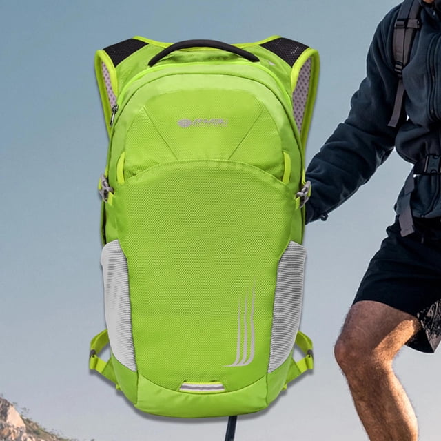 DYNWAVECA Hydration Backpack Storage Bag Rucksack Waterproof Ultralight Water Bladder Running Backpack for Outdoor Hiking Biking Riding Green