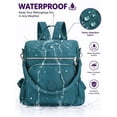 thumbnail image 4 of Gustave Backpack Purse for Women Anti-Theft Travel Convertible Backpack Shoulder Bag Nylon Waterproof Casual Daypack Satchel Handbag "Blue", 4 of 9