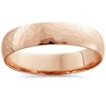 thumbnail image 1 of Alliance de Mariage Martelée en Or Rose 14 K, 1 of 1