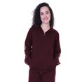 thumbnail image 2 of Moomaya Solid Zipper Jacket Womens Long Sleeve Jogger Track Top With Pockets, 2 of 8