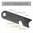thumbnail image 5 of Hongchun Outdoor Camping Survival Emergency Firestone Solid Wood Handle Gauge Umbrella Rope Ignition Bar Tool Set, 5 of 5