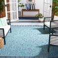 thumbnail image 2 of SAFAVIEH Courtyard Darin Botanical Indoor/Outdoor Area Rug, Aqua/Navy, 8' x 10', 2 of 6
