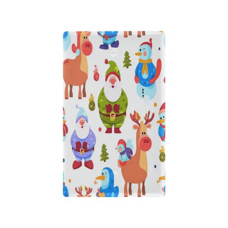 IAUYY Retardant PC Material Unused Outlet Cover Switch Plate Covers Easy DIY Installation with Screws Light Switch Cover Plate Cartoon Bird Image