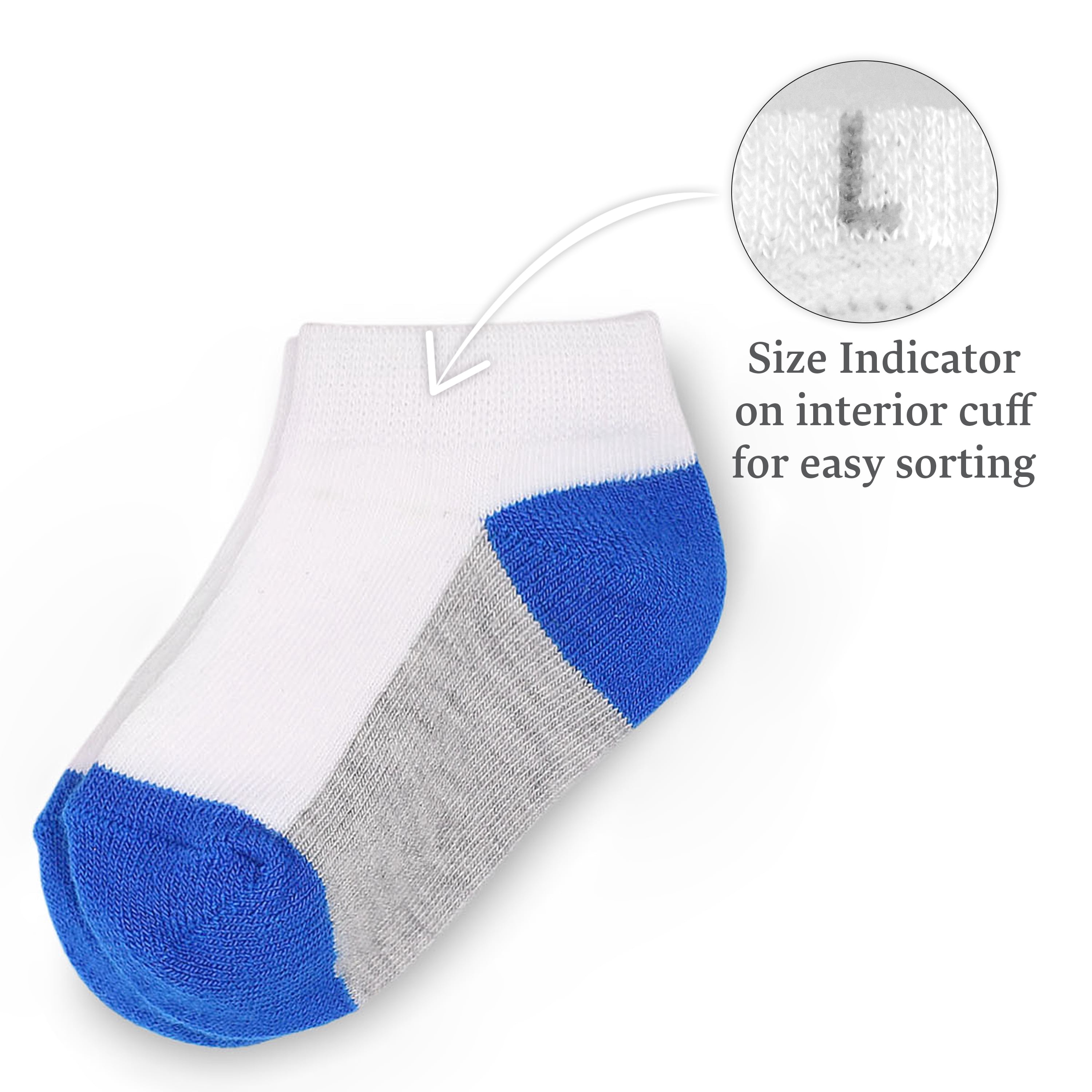 Fruit of the Loom Baby and Toddler Boy Low Cut Socks, 20-Pack, Size 6M-5T