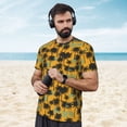 thumbnail image 4 of Wukai Hawaii Palms Print Men's Short-Sleeved Mesh T-Shirt,Quick-Dry Short Sleeve Workout T-Shirt-6X-Large, 4 of 8