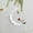 White-WH-clearacne, variant on OEFNTAC Decorations Christmas Crescent Ornament Hanging Santa Deer Cute Holiday Xmas Tree Decor Iron 4.33x3.15in Christmas Decorations