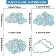 thumbnail image 2 of Plastic 1 set Waterproof PVC Colored Laser Stained Window Film Static Stickers Rainbow Prism Electrostatic Window Decals Cloud 330x830mm, 2 of 7