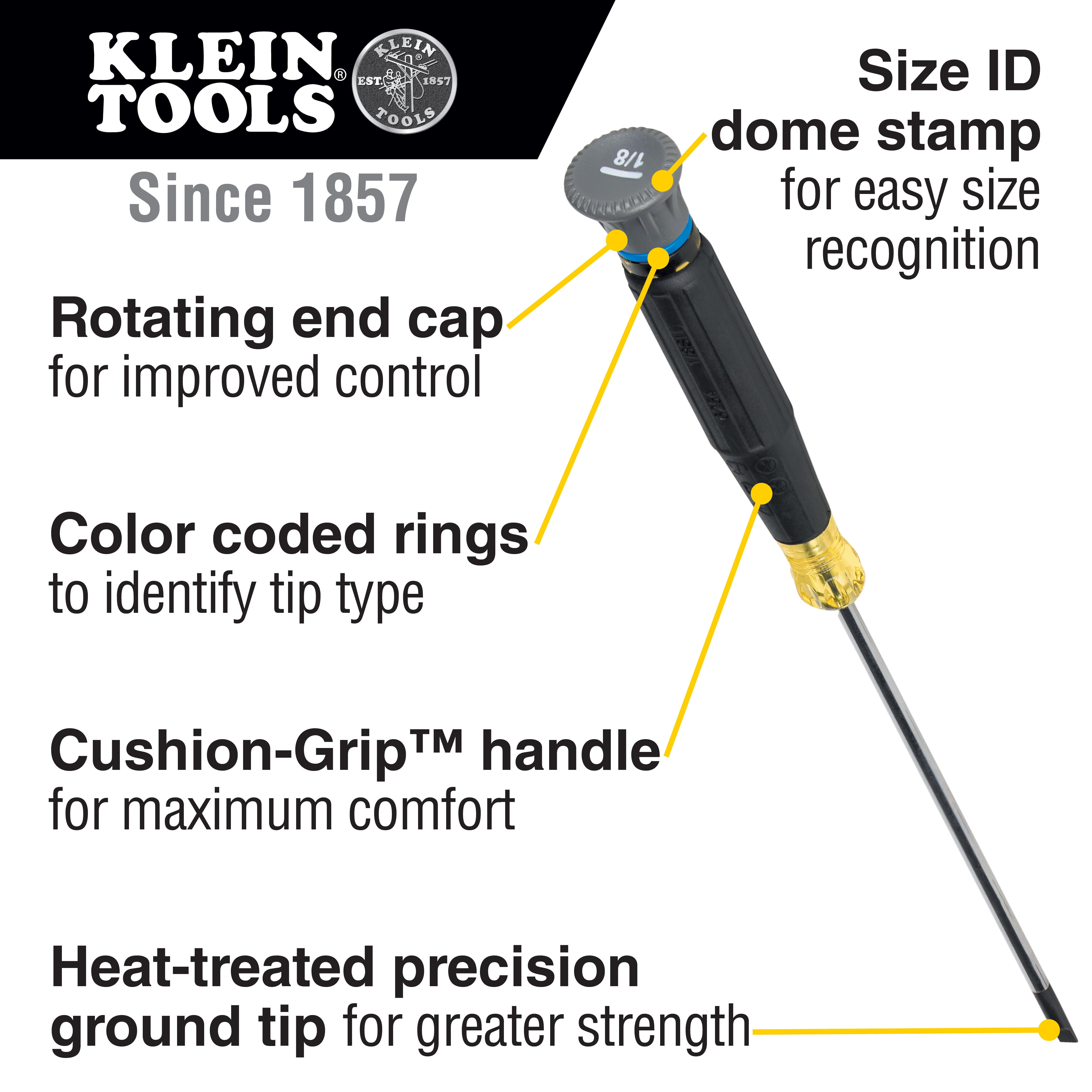 Klein Tools Color-Coded Screwdriver Set, 14-Pieces
