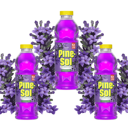 3 pack bottles  Pine-Sol Lavender Clean Multi-Surface Cleaner( 28 oz x 3)