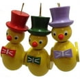 thumbnail image 3 of Top Hat Chicks German Wood Christmas Easter Ornament Set of 3 Decorations, 3 of 3