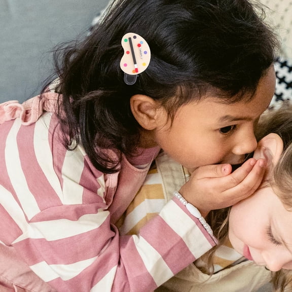 FRCOLOR Cute Hair Clips Novelty Oil Painting Brush Bangs Clip Barrettes Girls Stylish Hairpin Hair Accessories Ideal For School Office Party