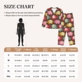 thumbnail image 4 of Fuzoiu Cute Elephants Print Women's Long-Sleeved Pajama,Lounge Button Down Nightwear,Womens Notch Collar Pajama Set-X-Large, 4 of 7